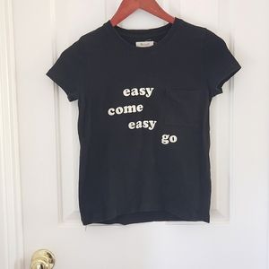 Madewell Easy Come Easy Go Knit Pocket Tee Sz XXS